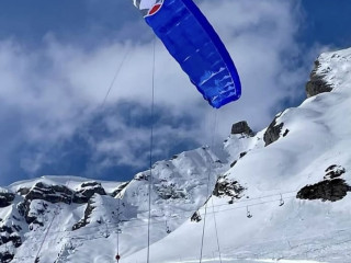 Aile snowkite monopeau Ozone explore V2 8m bleue