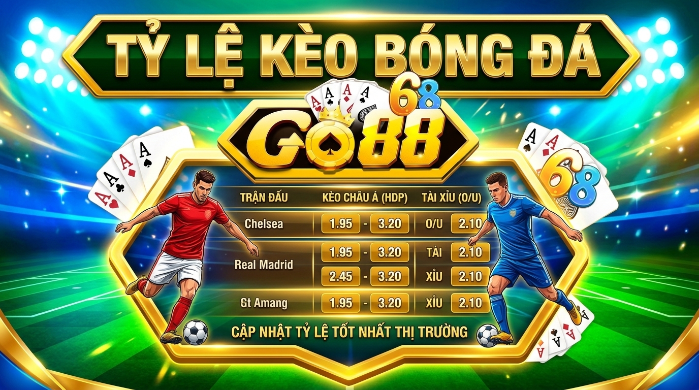 Đọc tỷ lệ cá cược bóng đá Go88 - Bí quyết soi bảng vị chuẩn xác Quản lý vốn kỷ luật giúp bạn chiến thắng các nhà cái dễ dàng